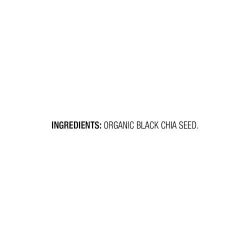 Amazon Fresh, Organic Black Chia Seeds, 1 Lb (Previously Happy Belly, Packaging May Vary)-UPStoxs