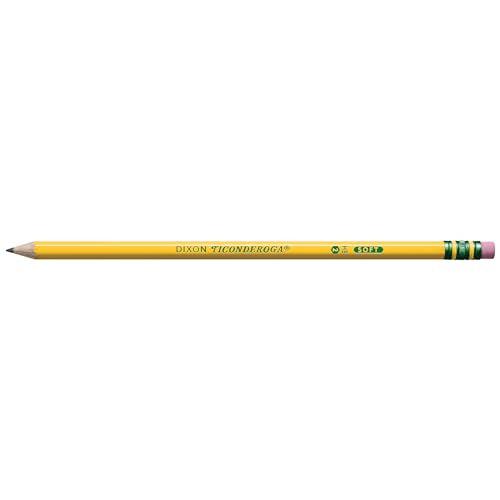 Ticonderoga Wood-Cased Pencils, Pre-Sharpened, 2 HB Soft, Yellow, 72 Count-UPStoxs