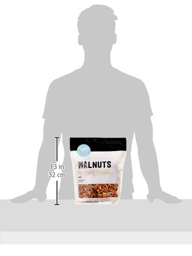 Amazon Brand - Happy Belly California Walnuts Halves and Pieces, 40 ounce-UPStoxs