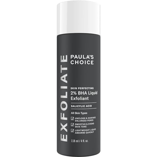 Paulas Choice--SKIN PERFECTING 2% BHA Liquid Salicylic Acid Exfoliant--Facial Exfoliant for Blackheads, Enlarged Pores, Wrinkles & Fine Lines, 4 oz Bottle-UPStoxs