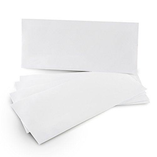 #10 Security Tinted Self-Seal Envelopes - No Window - Size 4-1/8 X 9-1/2 Inches - White - 24 LB - 100 Count (34100)-UPStoxs