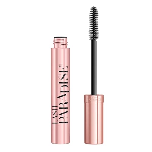 L'Oreal Paris Voluminous Makeup Lash Paradise Mascara, Voluptuous Volume, Intense Length, Feathery Soft Full Lashes, No Flaking, No Smudging, No Clumping, Blackest Black, 1 Count-UPStoxs