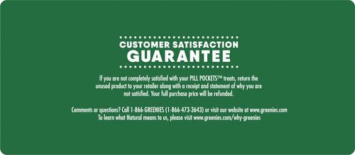 Greenies Pill Pockets for Dogs Capsule Size Natural Soft Dog Treats Chicken Flavor, 15.8 oz. Pack (60 Treats)-UPStoxs