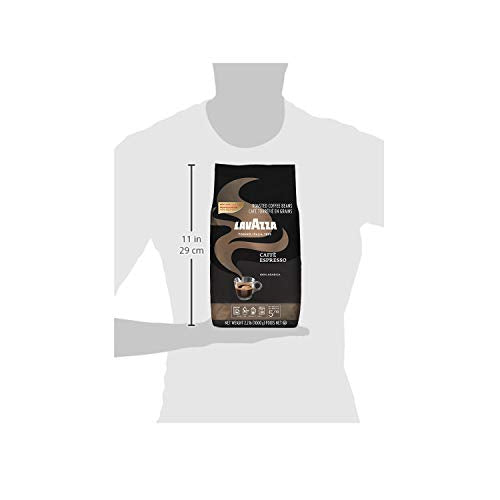 Lavazza Espresso Whole Bean Coffee Blend, Medium Roast, 2.2 Pound Bag (Packaging May Vary) Premium Quality, Non GMO, 100% Arabica, Rich bodied-UPStoxs