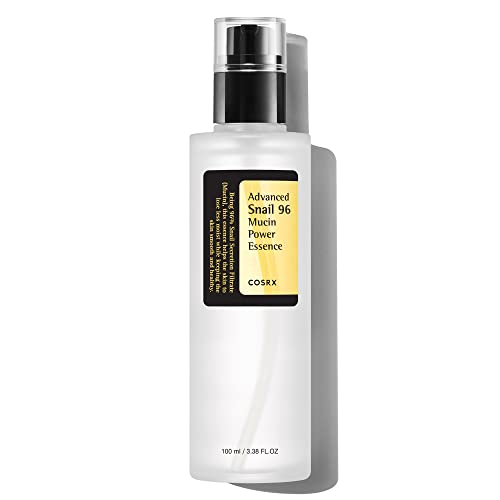 COSRX Snail Mucin 96% Power Repairing Essence 3.38 fl.oz 100ml, Hydrating Serum for Face with Snail Secretion Filtrate for Dull Skin & Fine Lines, Korean Skincare-UPStoxs