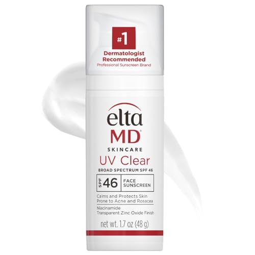 EltaMD UV Clear Face Sunscreen, Oil Free Sunscreen with Zinc Oxide, Dermatologist Recommended Sunscreen, 1.7 oz Pump-UPStoxs