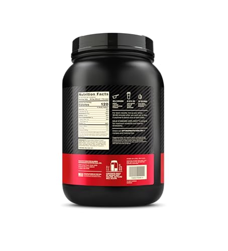 Optimum Nutrition Gold Standard 100% Whey Protein Powder, Double Rich Chocolate, 2 Pound (Packaging May Vary)-UPStoxs