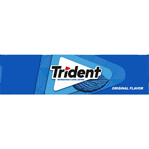 Trident Original Flavor Sugar Free Gum, 12 Packs of 14 Pieces (168 Total Pieces)-UPStoxs