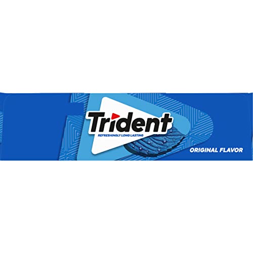 Trident Original Flavor Sugar Free Gum, 12 Packs of 14 Pieces (168 Total Pieces)-UPStoxs