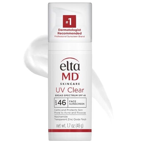 EltaMD UV Clear Face Sunscreen, Oil Free Sunscreen with Zinc Oxide, Dermatologist Recommended Sunscreen, 1.7 oz Pump-UPStoxs