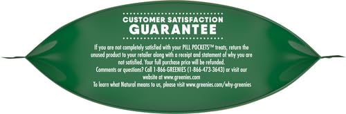 GREENIES PILL POCKETS for Dogs Capsule Size Natural Soft Dog Treats with Real Peanut Butter, 7.9 oz. Pack (30 Treats)-UPStoxs