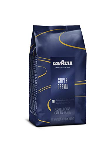 Lavazza Super Crema Whole Bean Coffee Blend, light-Medium Espresso Roast, 2.2 Pound (Pack of 1) ,Premium Quality, Aromatic, Mild and creamy-UPStoxs