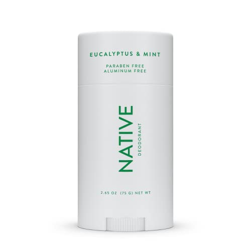 Native Deodorant | Natural Deodorant for Men, Aluminum Free with Baking Soda, Probiotics, Coconut Oil and Shea Butter | Eucalyptus & Mint-UPStoxs