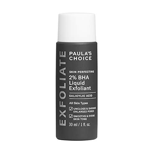 Paula's Choice Skin Perfecting 2% BHA Liquid Salicylic Acid Exfoliant, Gentle Facial Exfoliator for Blackheads, Large Pores, Wrinkles & Fine Lines, Travel Size, 1 Fluid Ounce-UPStoxs