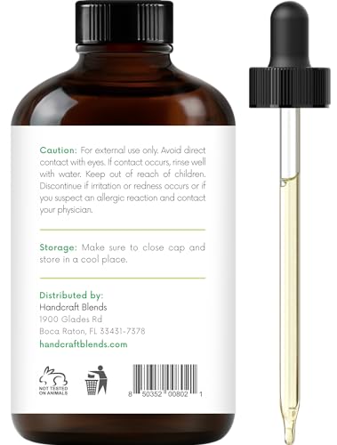 Handcraft Blends Peppermint Essential Oil - Huge 4 Fl Oz - 100% Pure and Natural - Premium Grade with Glass Dropper-UPStoxs