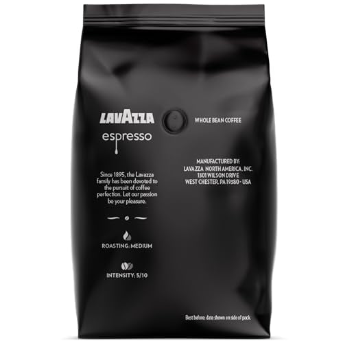 Lavazza Espresso Whole Bean Coffee Blend, Medium Roast, 2.2 Pound Bag (Packaging May Vary) Premium Quality, Non GMO, 100% Arabica, Rich bodied-UPStoxs