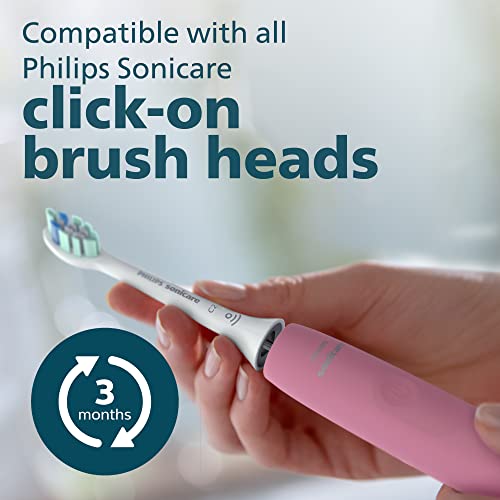 Philips Sonicare 4100 Power Toothbrush, Rechargeable Electric Toothbrush with Pressure Sensor, Deep Pink HX3681/26-UPStoxs