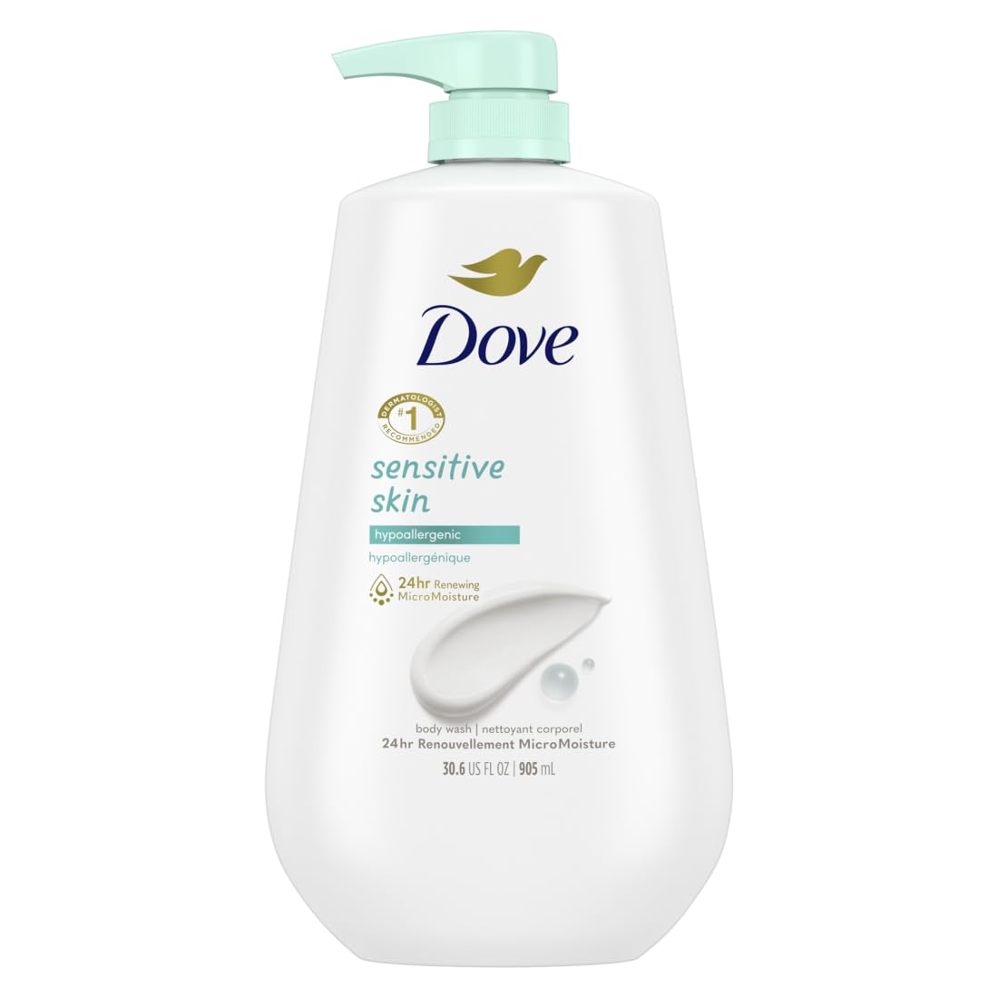 Dove Body Wash - Sensitive Skin - 34 oz-UPStoxs