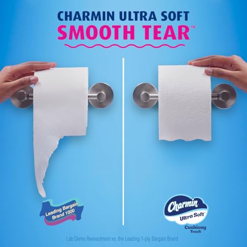 Charmin Ultra Soft Cushiony Touch Toilet Paper, 24 Family Mega Rolls = 123 Regular Rolls-UPStoxs