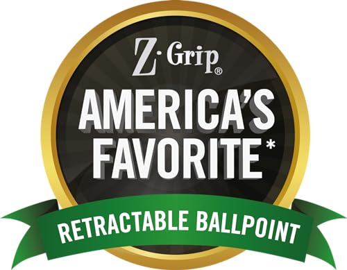 Zebra Pen Z-Grip Retractable Ballpoint Pen, Medium Point, 1.0mm, Black Ink, 24 Pack (Packaging may vary)-UPStoxs