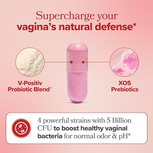 URO Vaginal Probiotics for Women pH Balance with Prebiotics & Lactobacillus Probiotic Blend - Women's Vaginal Health Supplement - Promote Healthy Vaginal Odor & Vaginal Flora, 60 Count (Pack of 1)-UPStoxs