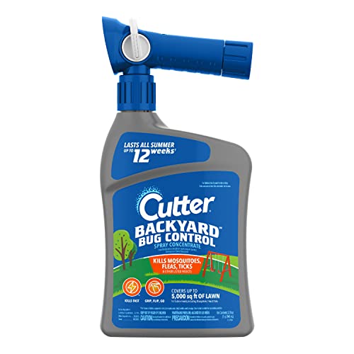 Cutter Backyard Bug Control Spray Concentrate, Mosquito Repellent, Kills Mosquitoes, Fleas & Listed Ants, 32 fl Ounce-UPStoxs