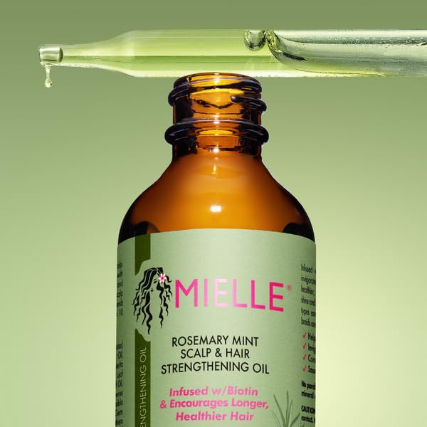 Mielle Organics Rosemary Mint Scalp & Hair Strengthening Oil for All Hair Types, 2 Ounce-UPStoxs