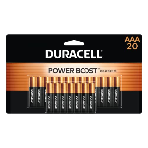 Duracell Coppertop AAA Batteries with Power Boost Ingredients, 20 Count Pack Triple A Battery with Long-lasting Power, Alkaline AAA Battery for Household and Office Devices-UPStoxs