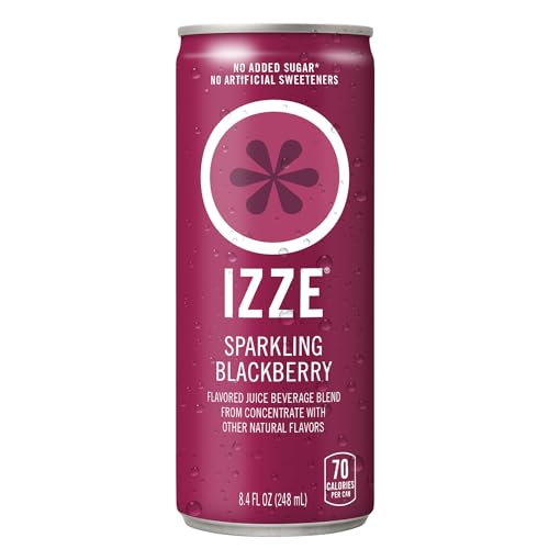 Izze Sparkling Juice, 4 Flavor Variety Pack, 8.4 Fl Oz (24 Count)-UPStoxs