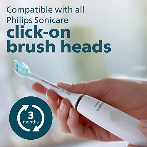 Philips Sonicare 4100 Power Toothbrush, Rechargeable Electric Toothbrush with Pressure Sensor, White HX3681/23-UPStoxs