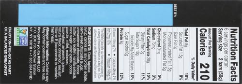 KIND Breakfast, Healthy Snack Bar, Dark Chocolate Cocoa, Gluten Free Breakfast Bars, 8g Protein, 1.76 OZ Packs (6 Count)-UPStoxs