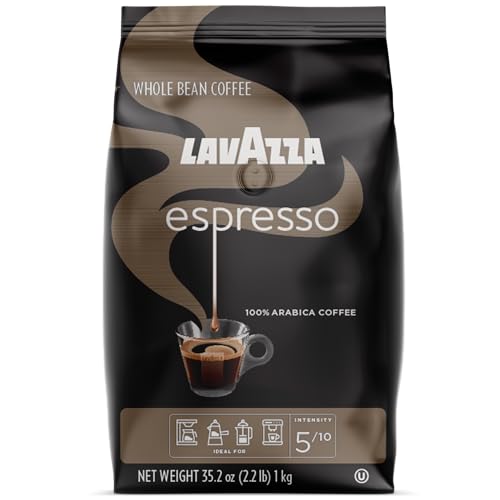 Lavazza Espresso Whole Bean Coffee Blend, Medium Roast, 2.2 Pound Bag (Packaging May Vary) Premium Quality, Non GMO, 100% Arabica, Rich bodied-UPStoxs