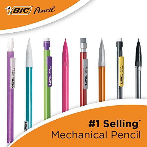 BIC Xtra-Smooth Mechanical Pencils With Erasers, Medium Point (0.7mm), 10-Count Pack, Mechanical Pencils for School or Office Supplies (MPP101-BLK)-UPStoxs