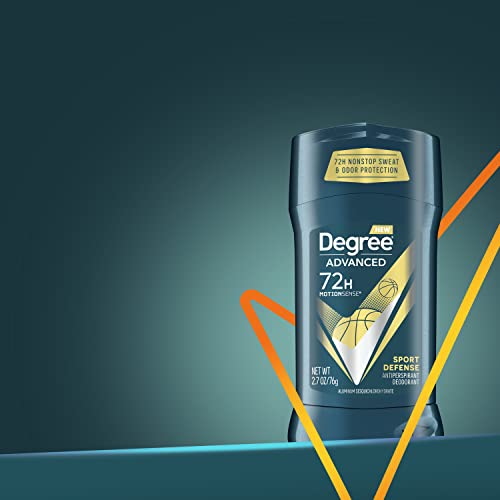 Degree Men Advanced Antiperspirant Deodorant 72-Hour Sweat and Odor Protection Sport Defense Antiperspirant For Men With MotionSense Technology 2.7 oz 4 Count-UPStoxs