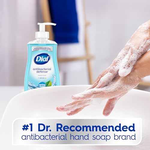 Dial Antibacterial Liquid Hand Soap, Spring Water, 11 fl oz (Pack of 4)-UPStoxs