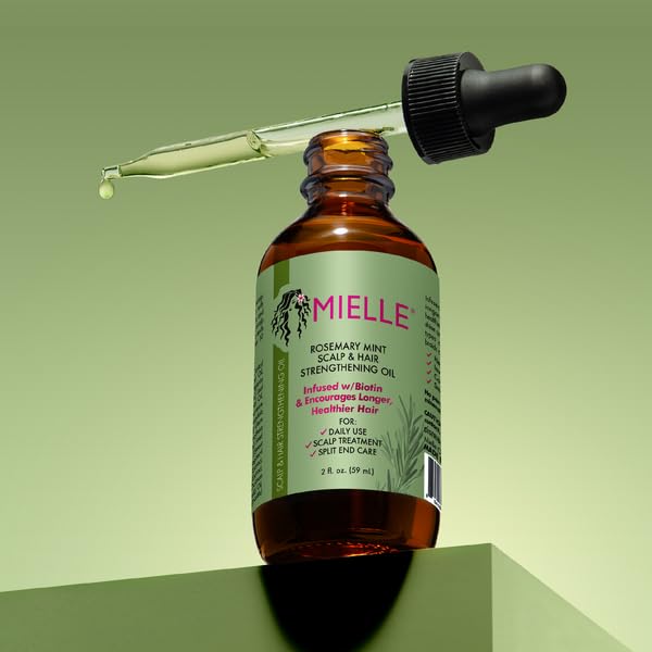 Mielle Organics Rosemary Mint Scalp & Hair Strengthening Oil for All Hair Types, 2 Ounce-UPStoxs