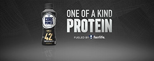 Core Power Fairlife Elite 42g High Protein Milk Shake Bottle, Ready To Drink for Workout Recovery, kosher, Liquid, Vanilla, 14 Fl Oz (Pack of 12)-UPStoxs