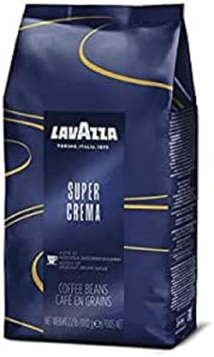 Lavazza Super Crema Whole Bean Coffee Blend, light-Medium Espresso Roast, 2.2 Pound (Pack of 1) ,Premium Quality, Aromatic, Mild and creamy-UPStoxs