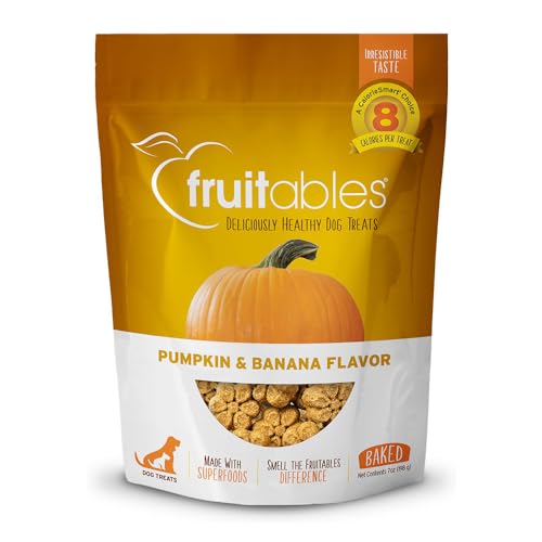 Fruitables Baked Dog Treats Pumpkin & Banana Flavor 7 Oz-UPStoxs