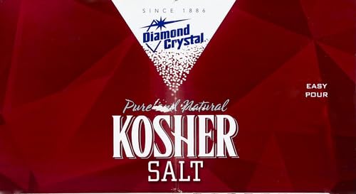 Diamond Crystal Kosher Salt – Full Flavor, No Additives and Less Sodium - Pure and Natural Since 1886 (Restuarant Pack) - 3 Pound Box-UPStoxs