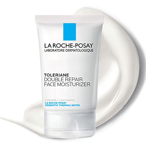 La Roche-Posay Toleriane Double Repair Face Moisturizer, Daily Moisturizer Face Cream with Ceramide and Niacinamide for All Skin Types, Oil Free, Fragrance Free-UPStoxs