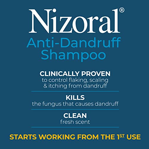 Nizoral Anti-Dandruff Shampoo with 1% Ketoconazole, Fresh Scent, 7 Fl Oz-UPStoxs