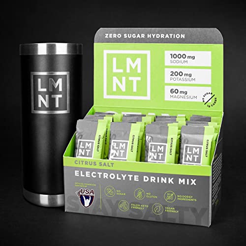 LMNT Zero Sugar Electrolytes - Citrus Salt | Drink Mix | 30 Count-UPStoxs