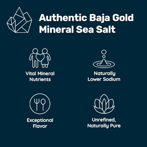 Baja Gold Mineral Sea Salt, Natural Grain Crystals, 1 Lb. Bag-UPStoxs