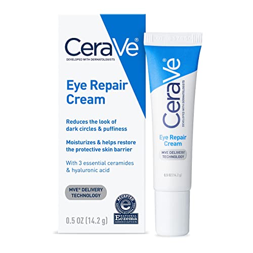 CeraVe Eye Repair Cream | Under Eye Cream For Puffiness And Bags Under Eyes | Hyaluronic Acid + Niacinamide + Marine Botanical Complex | Hydrating Eye Cream | Oil Free & Opthalmologist Tested-UPStoxs