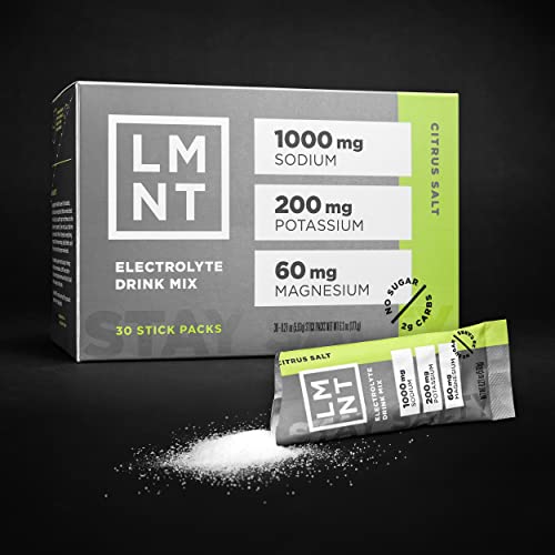 LMNT Zero Sugar Electrolytes - Citrus Salt | Drink Mix | 30 Count-UPStoxs