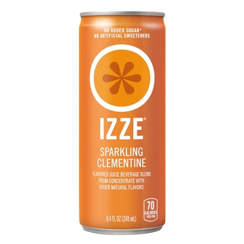 Izze Sparkling Juice, 4 Flavor Variety Pack, 8.4 Fl Oz (24 Count)-UPStoxs