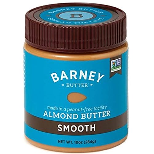 Barney Butter Almond Butter, Smooth, 10 Ounce Jar, Skin-Free Almonds, No Stir, Non-GMO, Gluten Free, Keto, Paleo, Vegan-UPStoxs