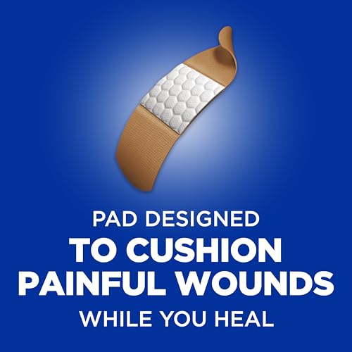 Band-Aid Brand Flexible Fabric Adhesive Bandages for Wound Care and First Aid, All One Size, 100 Count-UPStoxs