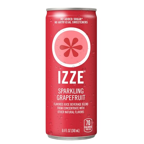 Izze Sparkling Juice, 4 Flavor Variety Pack, 8.4 Fl Oz (24 Count)-UPStoxs